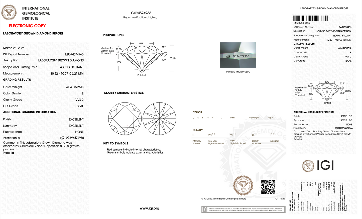 4.04 Karat Tektaş Laboratuvar Pırlanta Yüzük